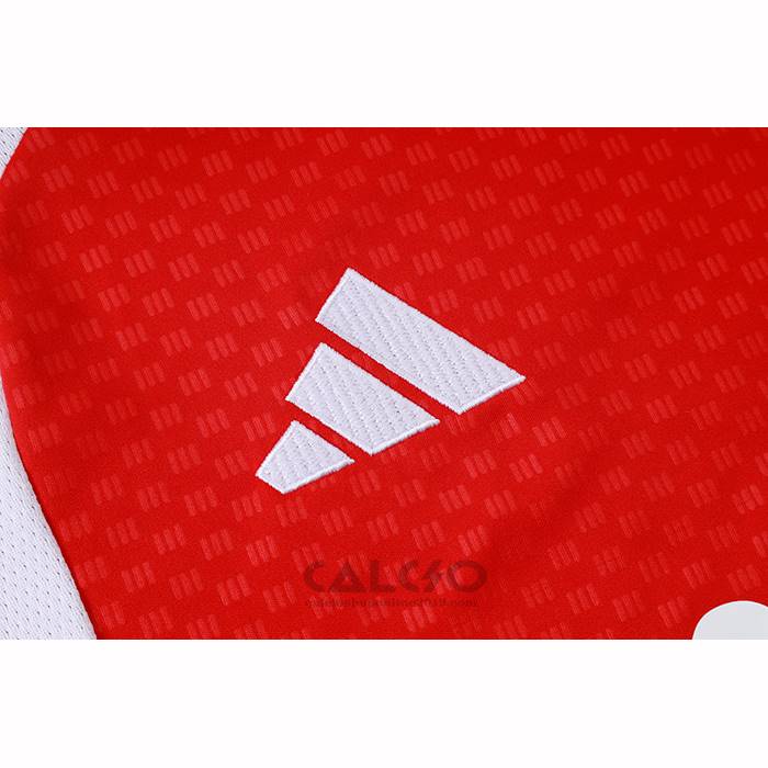 Tuta da Track Arsenal Manica Corta 2026-2027 Rosso - Pantaloncini